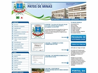 Thumbnail do site Prefeitura Municipal de Patos de Minas