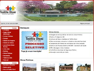 Thumbnail do site Prefeitura Municipal de Tefilo Otoni