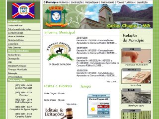 Thumbnail do site Prefeitura Municipal de Carlos Chagas
