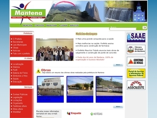 Thumbnail do site Prefeitura Municipal de Mantena