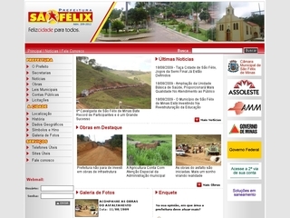 Thumbnail do site Prefeitura Municipal de So Flix de Minas