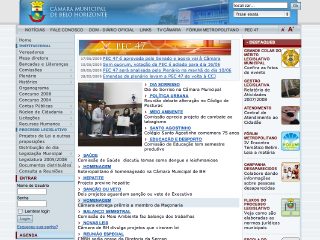 Thumbnail do site Cmara Municipal de Belo Horizonte