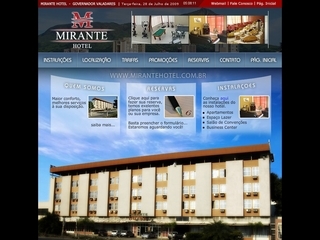 Thumbnail do site Mirante Hotel