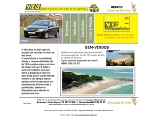 Thumbnail do site Yes Rent a Car