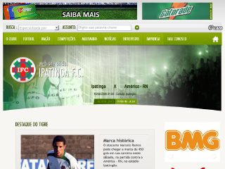 Thumbnail do site Ipatinga Futebol Clube