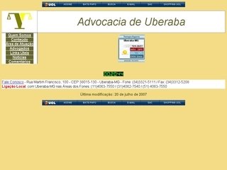 Thumbnail do site Advocacia de Uberaba