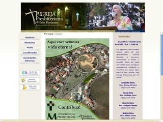 Thumbnail do site Primeira Igreja Presbiteriana de BH