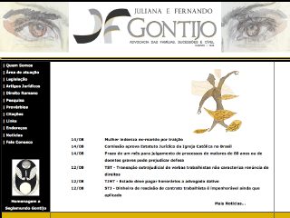 Thumbnail do site Advocacia Juliana Gontijo & Fernando Gontijo
