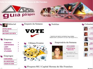 Thumbnail do site Guia Pirapora 