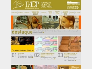 Thumbnail do site FAOP - Fundao de Arte de Ouro Preto