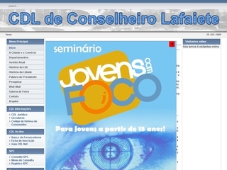 Thumbnail do site Cmara de Dirigentes Lojista de Conselheiro Lafaiete