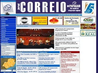 Thumbnail do site Jornal Correio do Papagaio