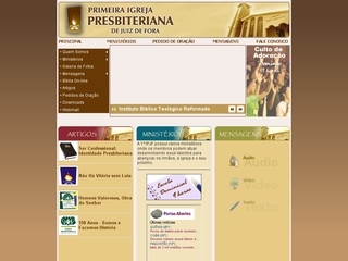 Thumbnail do site Primeira Igreja Prebisteriana de Juiz de Fora