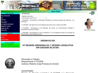 Thumbnail do site Cmara Municipal de Almenara