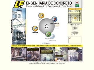 Thumbnail do site LF - Engenharia de Concreto