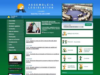 Thumbnail do site Assembléia Legislativa do Estado de Ceará