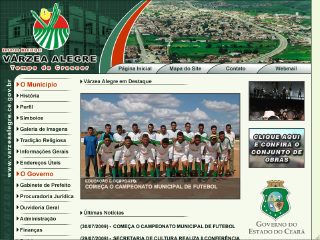 Thumbnail do site Prefeitura Municipal de Vrzea Alegre