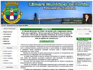 Thumbnail do site Prefeitura Municipal de Fortim