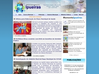 Thumbnail do site Prefeitura Municipal de Ipueiras