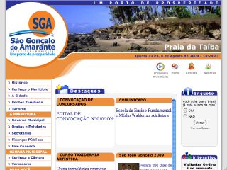 Thumbnail do site Prefeitura Municipal de So Gonalo do Amarante