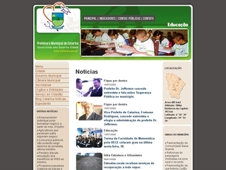 Thumbnail do site Prefeitura Municipal de Catarina