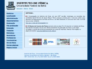 Thumbnail do site Instituto de Fsica