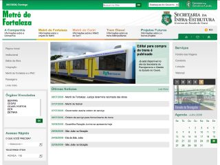 Thumbnail do site METROFOR - Trem Metropolitano de Fortaleza