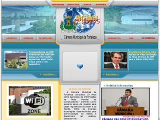 Thumbnail do site Site Oficial da Cmara Municipal de Fortaleza