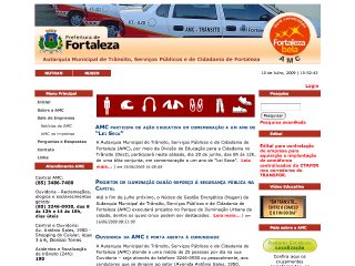 Thumbnail do site AMC - Autarquia Municipal de Trnsito, Servios Pblicos e de Cidadania de Fortaleza