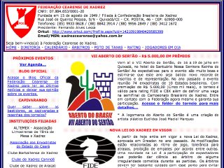 Thumbnail do site Federao Cearense de Xadrez
