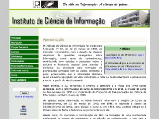 Thumbnail do site Instituto de Cincia da Informao