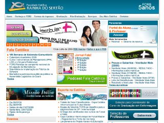 Thumbnail do site Faculdade Catlica Rainha do Serto