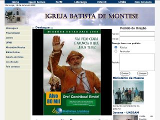 Thumbnail do site Igreja Batista de Montese