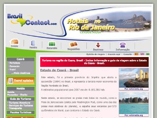 Thumbnail do site Turismo em Ceara - Brasil Contact