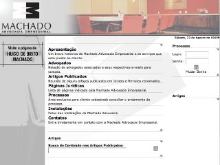 Thumbnail do site Machado Advocacia Empresarial