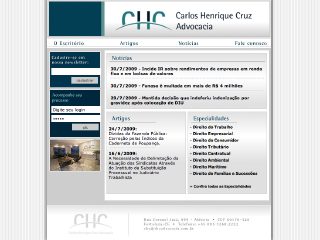 Thumbnail do site Carlos Henrique Cruz Advocacia
