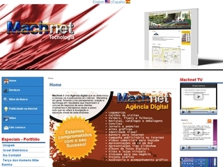 Thumbnail do site Machnet - Servios em internet