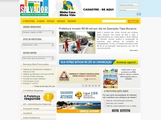 Thumbnail do site Prefeitura Municipal do Salvador