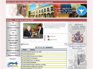 Thumbnail do site Cmara Municipal de Salvador