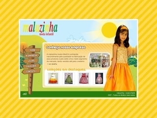 Thumbnail do site Maluzinha Moda infantil