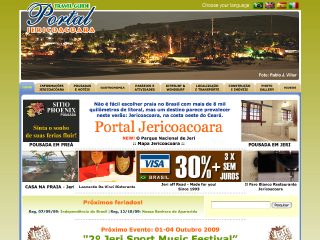 Thumbnail do site Portal turstico de Jericoacoara