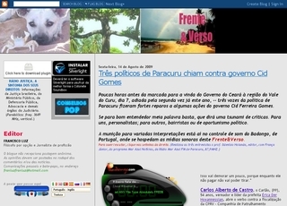 Thumbnail do site Frente&Verso, de Paracuru, CE-BR
