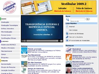Thumbnail do site UNIFACS - Universidade Salvador