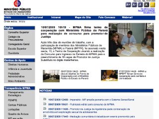 Thumbnail do site Ministério Público do Estado do Maranhão