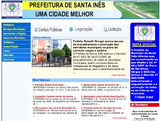 Thumbnail do site Prefeitura Municipal de Santa Inês