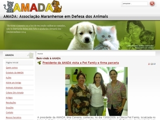 Thumbnail do site AMADA - Associao Maranhense em Defesa dos Animais