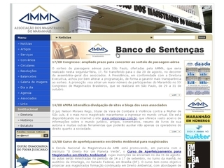 Thumbnail do site AMMA - Associao dos Magistrados do Maranho