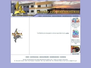 Thumbnail do site Misso Sul Maranhense da IASD