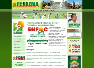 Thumbnail do site FETAEMA Federao dos Trabalhadores na Agricultura do Estado do Maranho