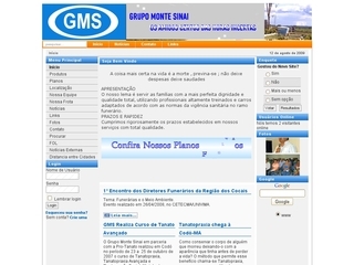 Thumbnail do site GMS - Grupo Monte Sinai